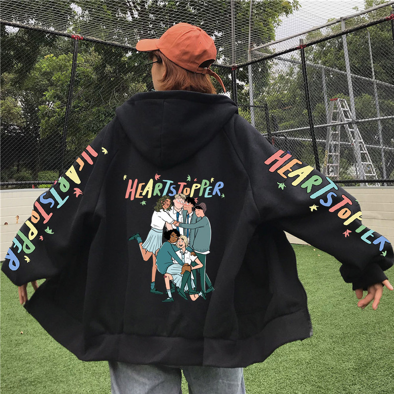 British Drama Heartstopper Heart Stopper Love Repair Class Hoodie Zipper Sweatshirt for Men and Women