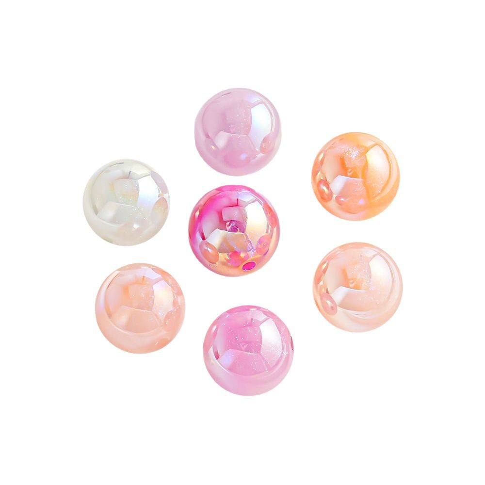 [Light Change 20 - 30 paquete] cuentas redondas de color UV DIY color de cadena de llaves para teléfonos móviles cuentas sueltas