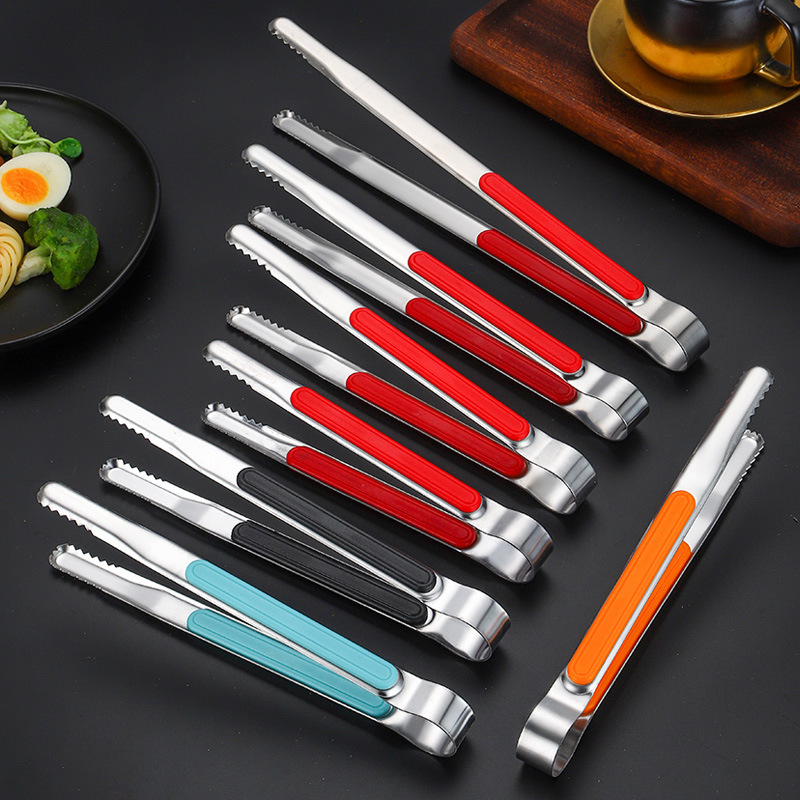 Korean Stainless Steel Barbecue Tongs Barbecue Tongs Steak Tongs Buffet Barbecue Tongs Commercial Food Tongs Bread Tongs
