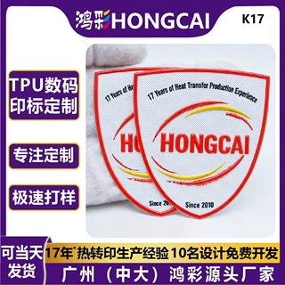 工厂 TPU数码印标定制高周波转烫标跨境潮牌服装辅料商标来图订做