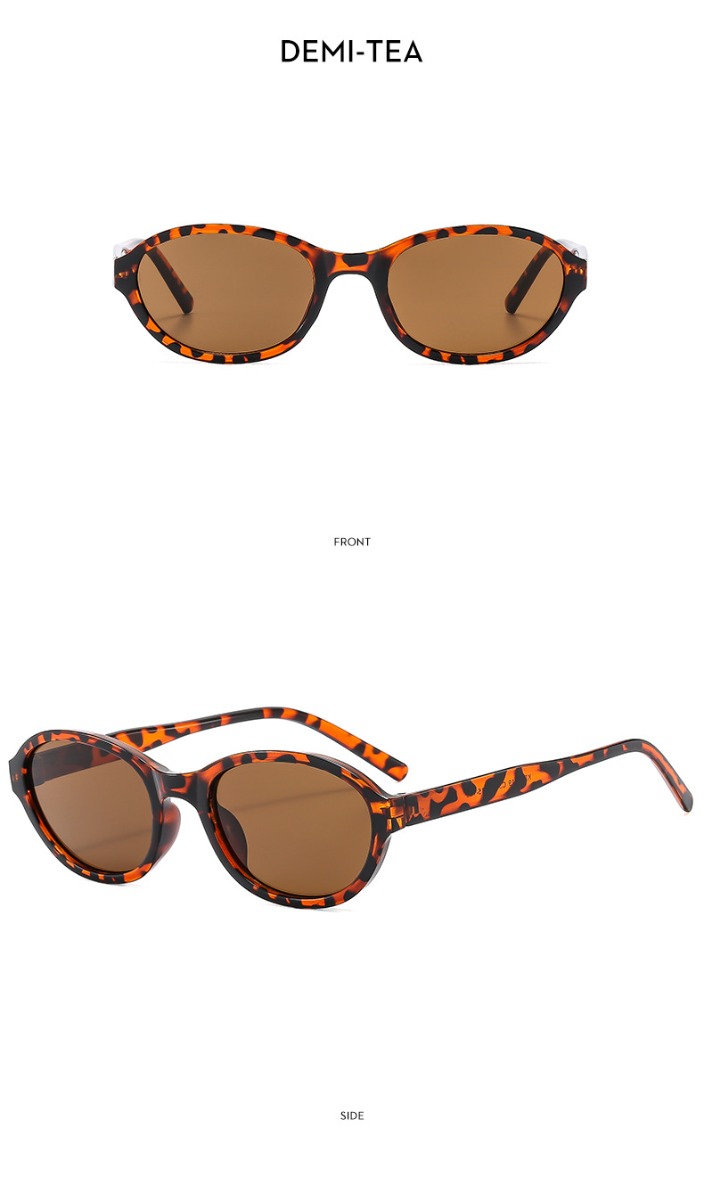 45g Weight Full Frame Glasses Structure Sunglasses Classification PC, UV400 Protection Lens Material Oval Frame Glasses Style Holiday, Travel Occasion Solid Color Pattern All Seasons Season Women's Gender Classic Style, Commute Style Classic Style Commute Solid Color PC UV400 Protection Oval Frame Full Frame Women's Sunglasses 15
