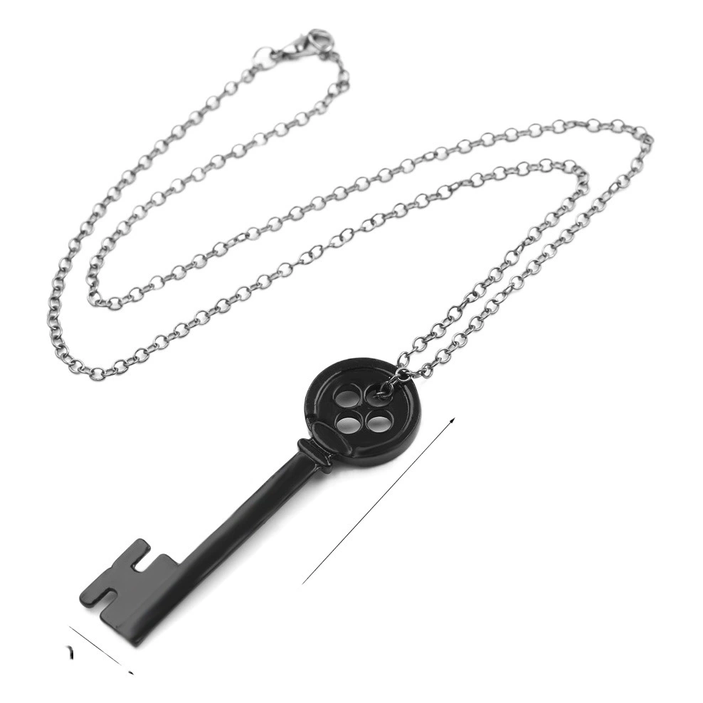 Трансграничные аниме периферийные аксессуары ужас призрак мать черная пуговица ключ кулон ожерелье набор браслетов на Хэллоуин