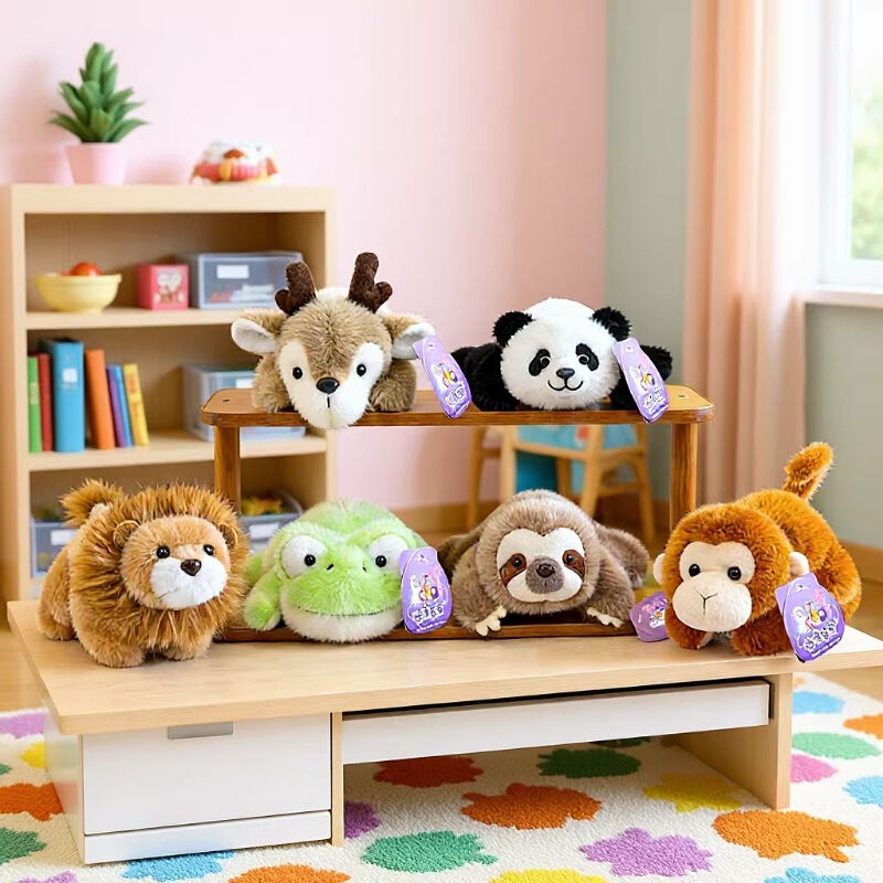 Cross-Border New Cartoon Lying-Style Plush Toy, Cute Panda Monkey Doll, Desk Companion Doll Cross-Border New Cartoon Lying-Style Plush Toy, Cute Panda Monkey Doll, Desk Companion Doll