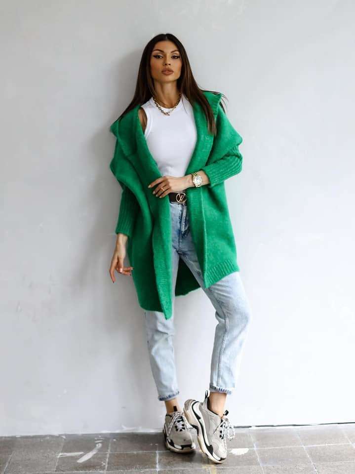 Title 22, Nouveau Pull à Capuche en Maille Patchwork pour...