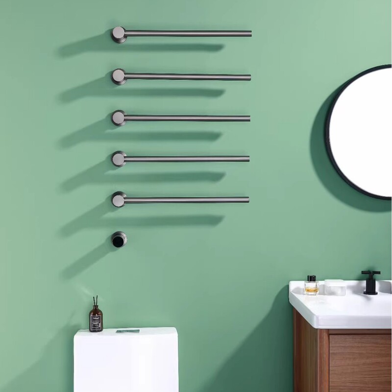 Concealed embedded drying rack intelligent electric towel bar stainless steel bathroom towel rack timing constant temperature heating