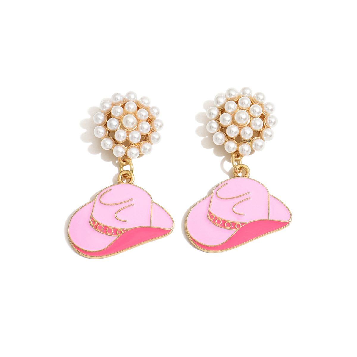 Women's Gender 1 Pair Vintage Style Simple Style Hat Alloy Drop Earrings