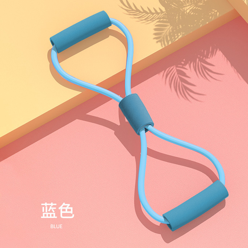 8字拉力器美背瑜伽训练器材弹力管扩胸拉力带 女背健身 八字绳|undefined