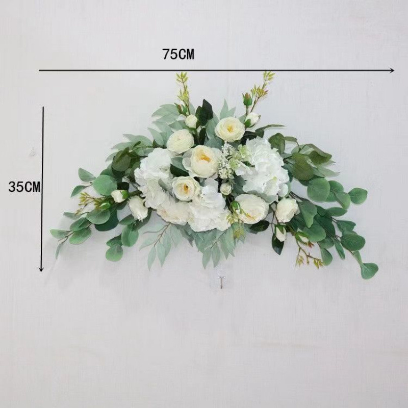KT婚礼迎宾牌花艺订婚派对商务指引指示牌花艺水牌花仿真绢花婚庆|undefined