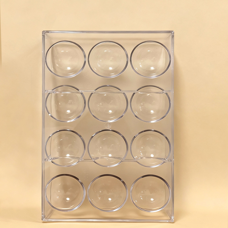 Suministro directo de fábrica Hemisphere PC molde de chocolate bola cielo estrellado caramelo de chocolate molde belga molde para hornear