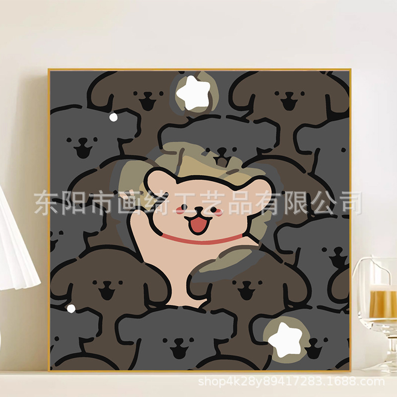 R023 / 20*20CM(画笔+颜料+绷好内框）