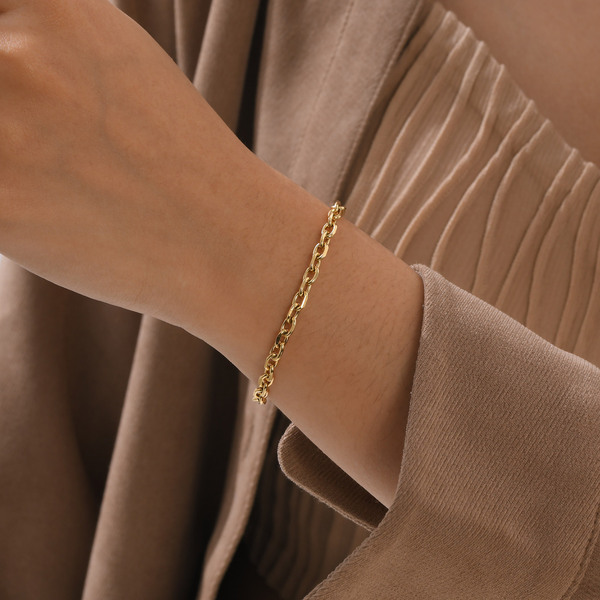 golden fashionable bracelet stainless steel handmade