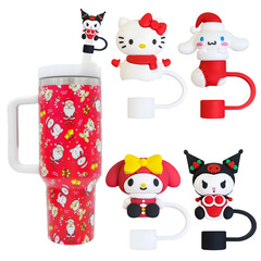 10mmサンリオクリスマスストローキャップ用スタンレースタンレースタンリーカップ防塵ストローキャップ