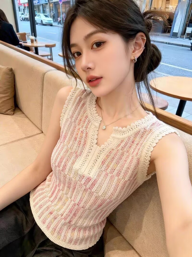 Áo thun nữ cổ tròn tay ngắn phong cách ngọt ngào, chất liệu cotton thoáng mát — màu hồng