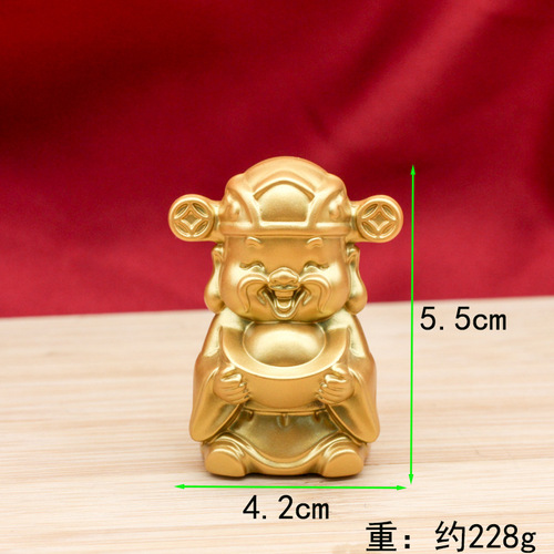 Brass God of Wealth Buddha statue attracts wealth and wealth opening gifts decoration crafts Spring Festival ornaments manufacturer wholesale