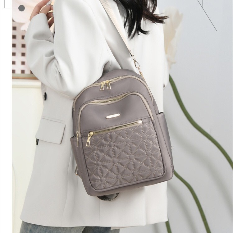 Cross-Border Foreign Trade Women's Backpacks New Fashion Casual Large-Capacity Embroidered Travel Backpacks Nylon Women's Bags Wholesale Cross-Border Foreign Trade Women's Backpacks New Fashion Casual Large-Capacity Embroidered Travel Backpacks Nylon Women's Bags Wholesale