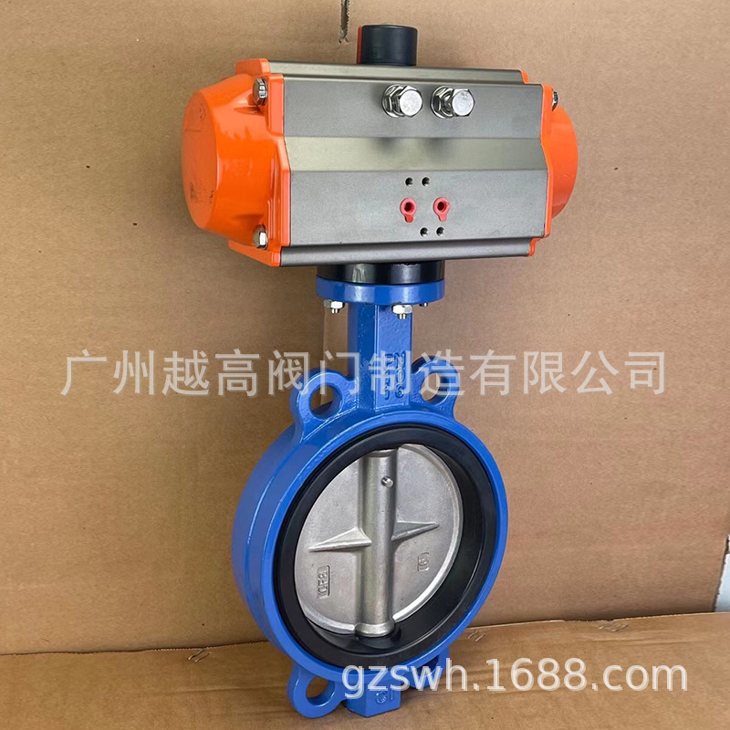 供应天津气动蝶阀/304不锈钢板气动蝶阀/双桥蝶阀