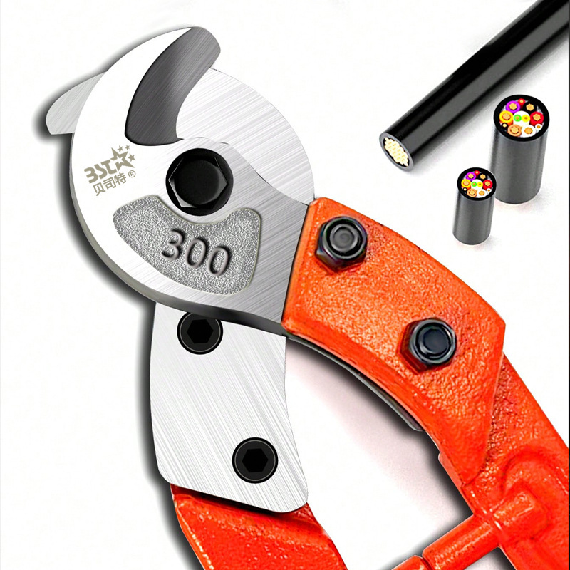 Tijeras de cable de servicio pesado puntuales Tijeras de cable multifuncionales de 12 pulgadas Cortadores de cable de servicio pesado Tijeras de cable manuales
