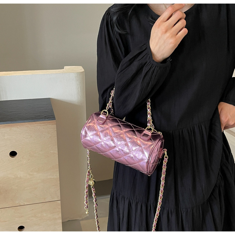 Piccola borsa a mano per donna 2024 nuova borsa a tracolla monospalla alla moda e alla moda, piccolo stile profumato, semplice_voghion.com