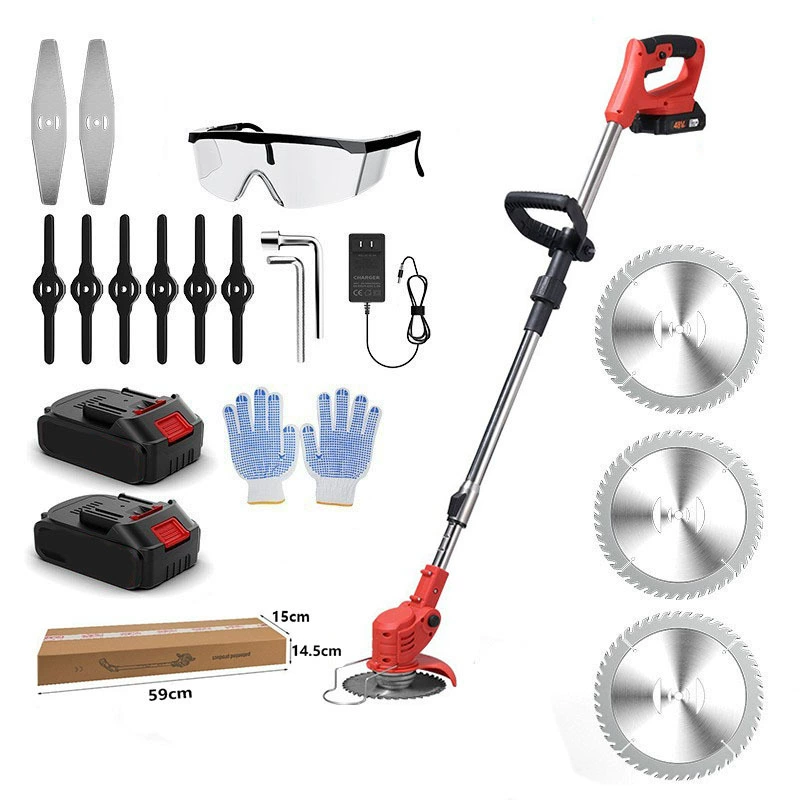 Небольшая Бытовая косилка ручная электрическая газонокосилка садовый Триммер Аккумуляторная косилка Литиевая электрическая косилка