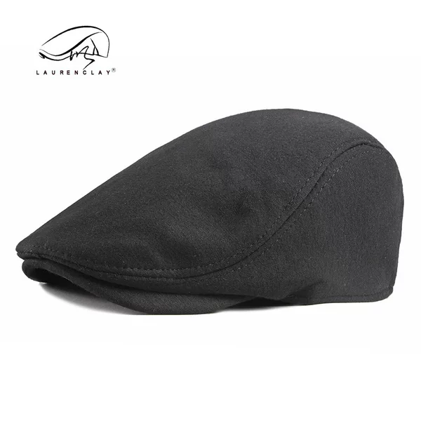Men's Beret Simple Plain Baseball Cap Solid Color Knit Hat Spring and Autumn Korean Version Forward Cap Women's British Retro