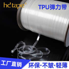 跨境货源tpu弹力带子 环保tpu弹力带松紧带 服装透明tpu弹力带3mm