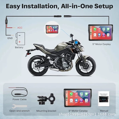 GPS Navigation All-in-One Device – Motorcycle driving recorder