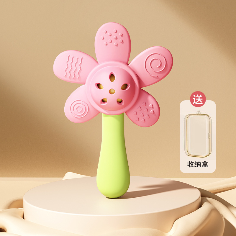 [치발기&딸랑이&그립 3-in-1] 플라워 가디언 파우더 [무료 보관함]