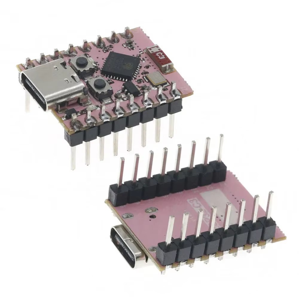 ESP32-C3 built-in 4M with flash memory-welding (pink)
