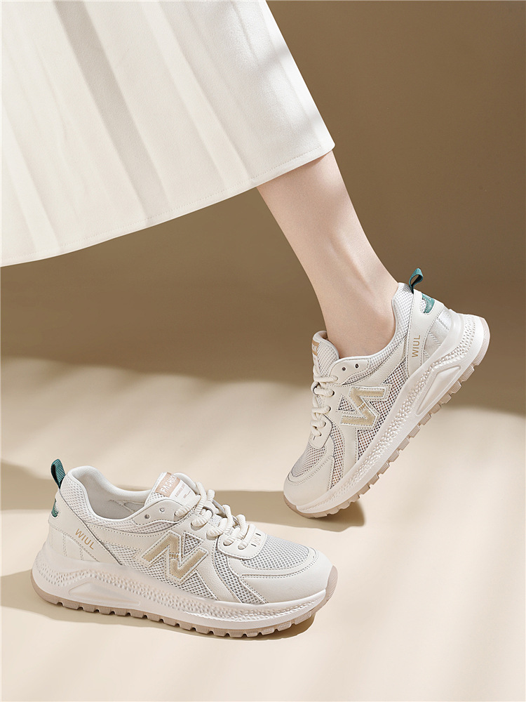 Giày sneaker nữ đế dày lưới thoáng khí mùa hè 2025 — JST 7150m Lưới đơn màu tím, Mạng đơn thẻ JST 7150m