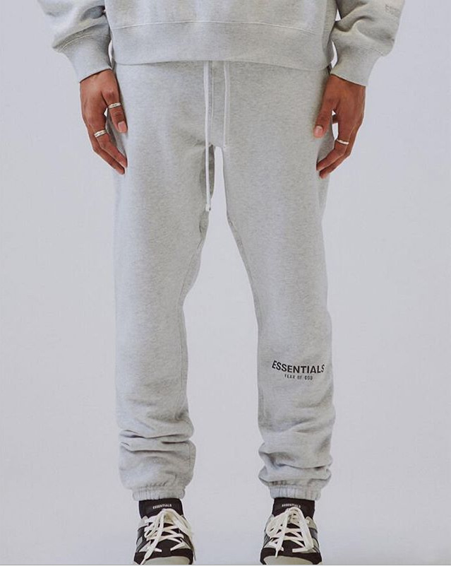 Pantalones de chándal atados al tobillo de miedo de DIOS Essentials sueltos más tamaño marca de moda forrado de lana hombres y mujeres mismos pantalones Casuales