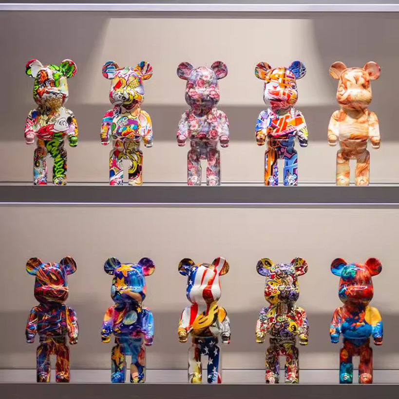 Decoraciones vitrinas de lujo, osos violentos de alta gama, muebles para el hogar, porche, gabinetes de TV, adornos de escritorio, vitrinas de lujo ligeras, decoración de vitrinas