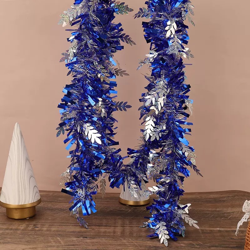 Cruzar la frontera nuevo estilo cifrado Garland mate trigo oreja color raya lana raya cinta vacaciones diseño fiesta Día de Año Nuevo decoración de Navidad