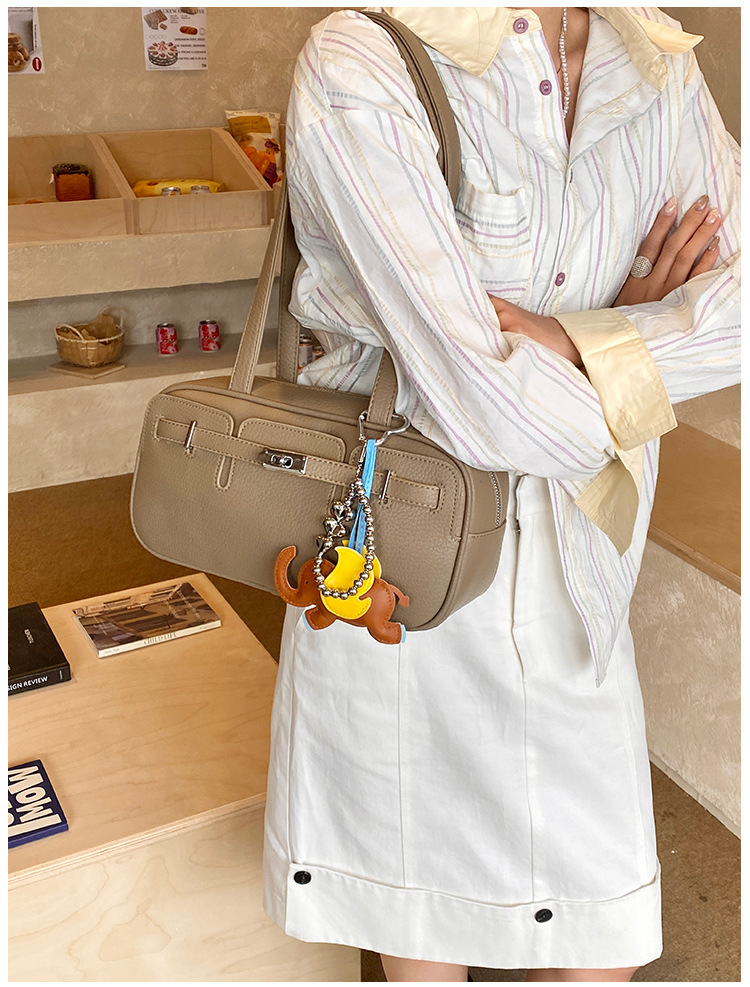 Retro Hand-held Bowling Bag, Women's Bag, Niche Design, Underarm Bag, Shoulder Bag_voghion.com