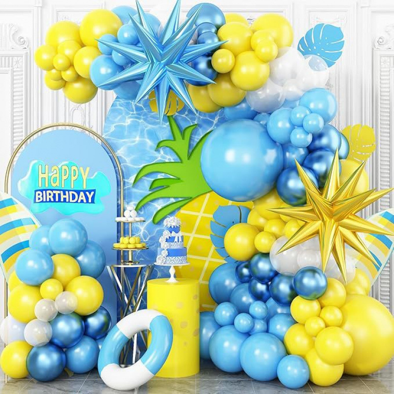 Blue cartoon sponge balloon for men and women
