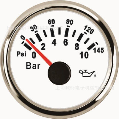 Ship Modification, Range 5Bar – automobile instrument - silver-edge-white-background-0-10bar