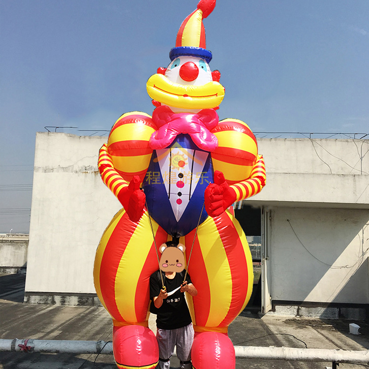Modelo Inflable de Payaso Caminante Inflable con Aire para Eventos y Aperturas Comerciales