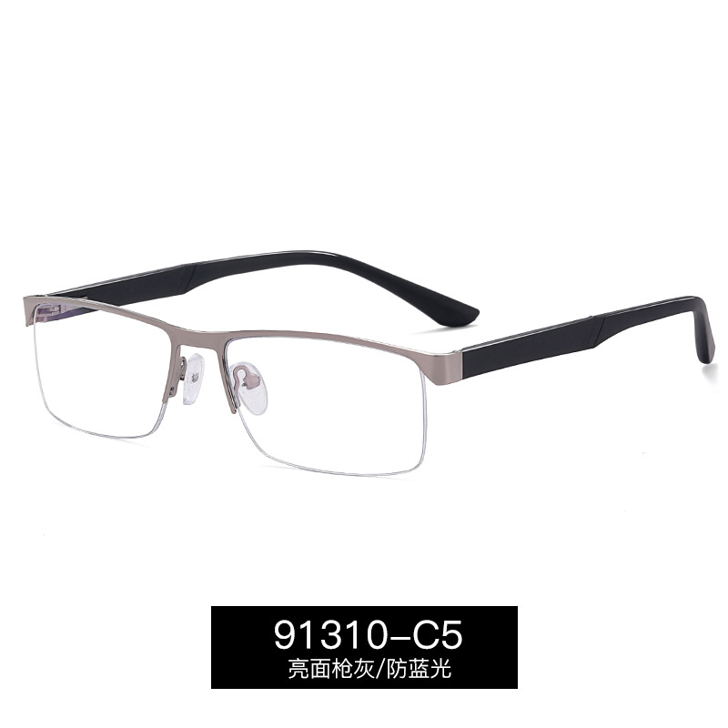 91310 personalidad gafas de luz marco tendencia de la moda gafas marco de los hombres al por mayor de metal casual medio marco gafas marco