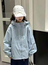 童装韩系秋装女童洋气2025新款儿童连帽休闲冲锋外套户外女童外套