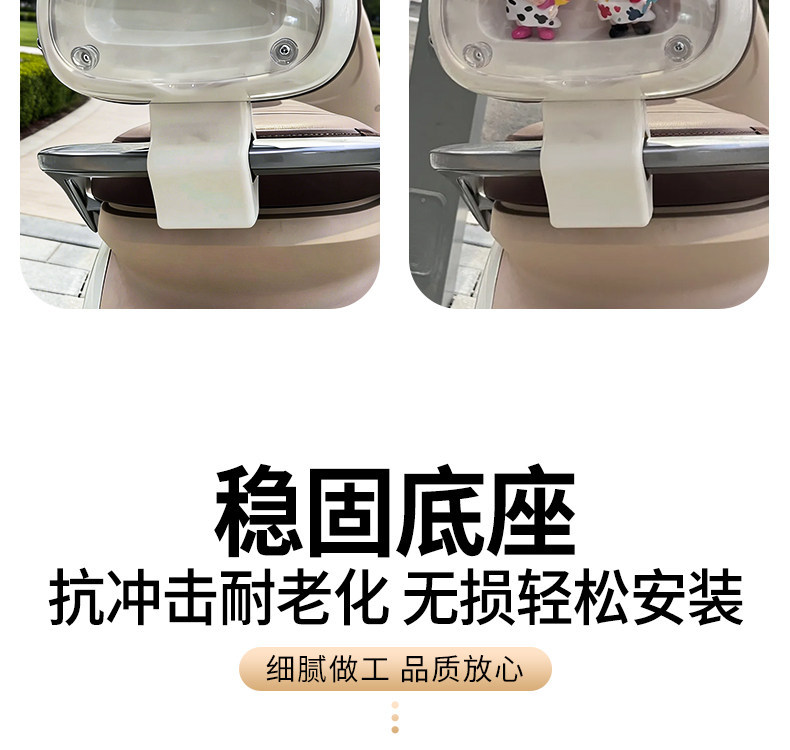 Suitable for Ninebot Q Series Transparent Backrests Q30Q80Q90 Electric Vehicle Rear Seat Modification for Stable and Comfortable Passenger Riding