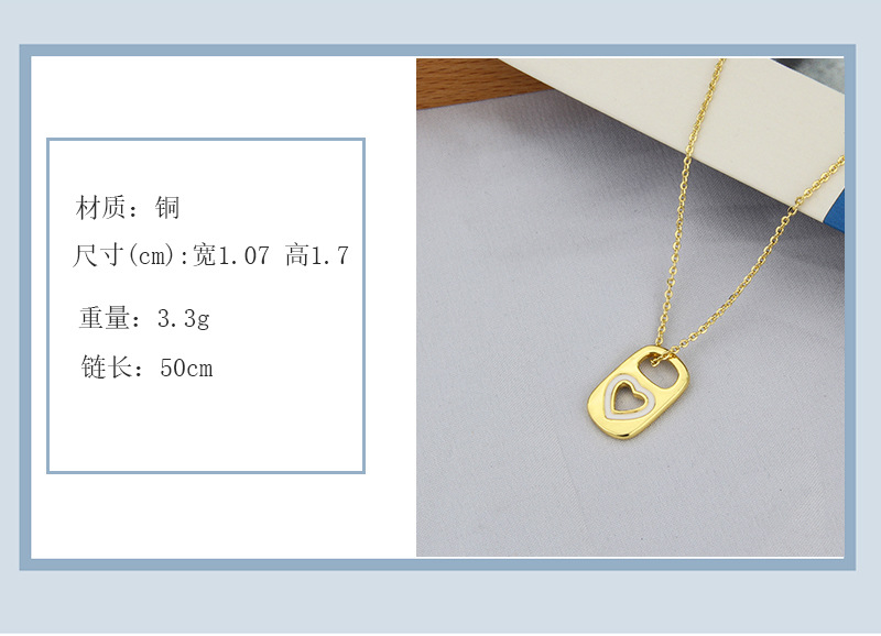 new combination copper necklace fashion imitation pull ring butterfly clavicle chain