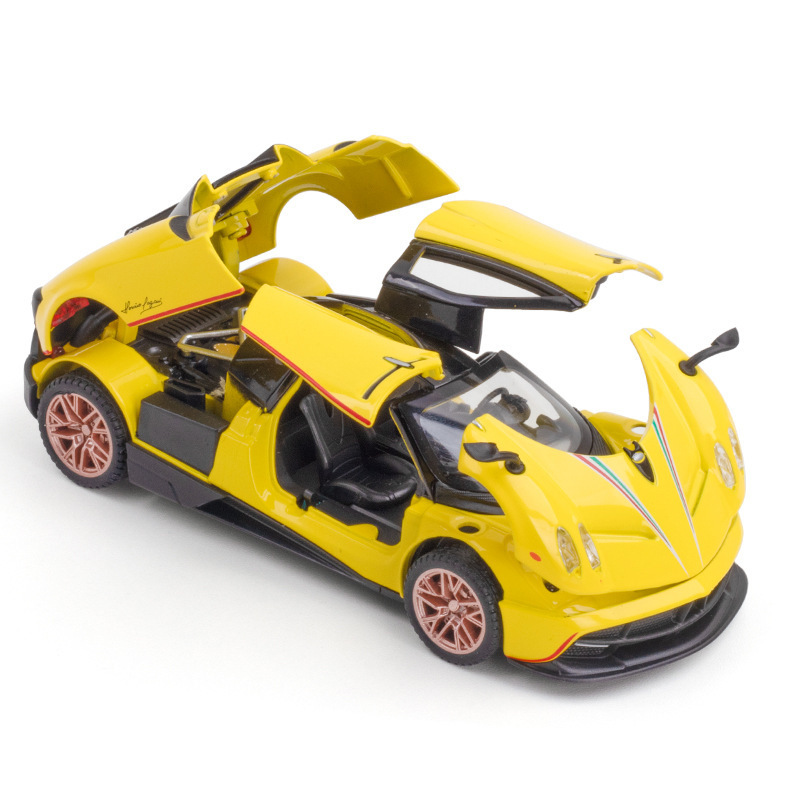 (A granel) Jiaye aleación modelo de coche 1:32 pa Garney dragón chino Tire hacia atrás el sonido y la luz de juguete modelo de coche deportivo adornos