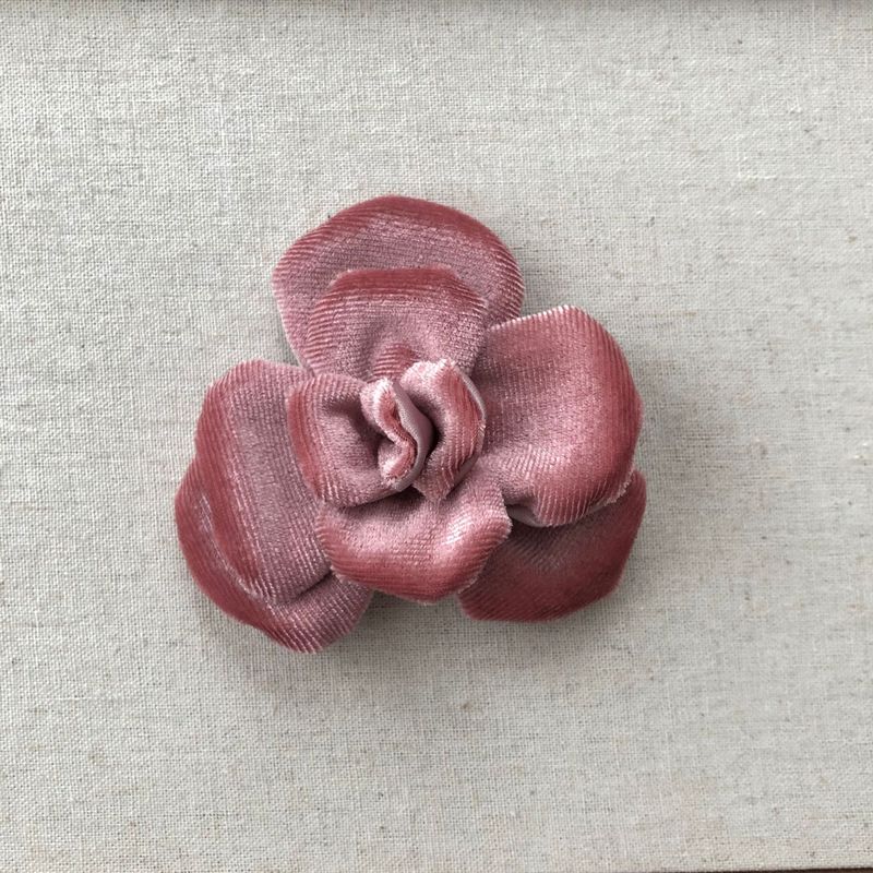 韩版纯色布艺山茶花饰品diy手工发夹胸针服装配件定型布艺花朵|undefined