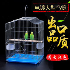 鳥かごの八兄の玄鳳のコインコのかごの大きいサイズの特大の家庭用電気めっきのステンレス色の大型の繁殖の大全書