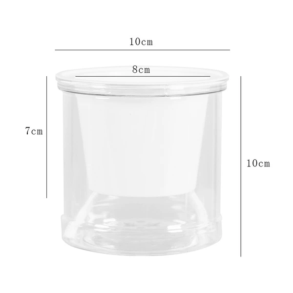 100#transparent model with flat bottoming bilots