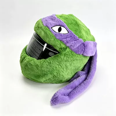 Cartoon Ninja Turtles Helmet Motosiklet dəbilqələri - purple