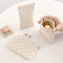 自动闭合眼镜袋太阳镜袋便捷抗压耐磨男女弹片式闭合墨镜收纳袋