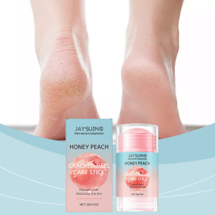 Jaysuing Foot Moisturizing Care Stick Peach Flavor Hydrating Nourishing Care Foot Skin Care Stick
