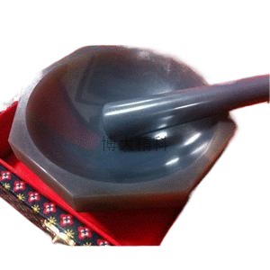 品120mm玛瑙研钵含研磨棒天然玛瑙研钵(内径12cm)