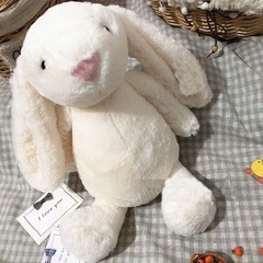 バニーうさぎ人形 長耳ウサギぬいぐるみ 垂れ耳ウサギ布人形 子供 女の子向け 小さなウサギ