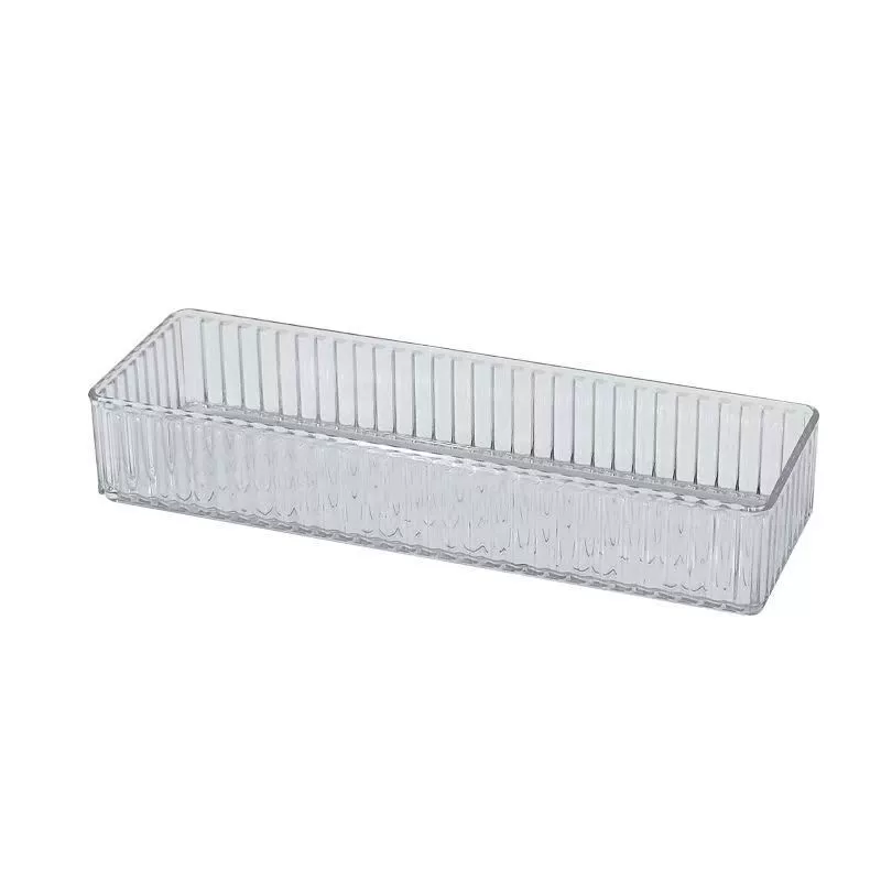 Acrylic Storage Box Organizer, Transparent Drawer Tray, Stackable, Sizes S–XL (8×8×4.5 cm S)